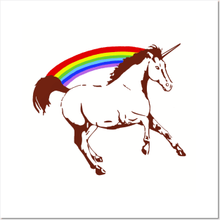 Rainbow Unicorn Posters and Art